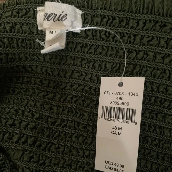 Aerie Olive Green Crop Top - Picture 3 of 3